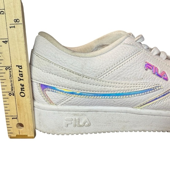 Fila Arcade F White Sneaker Shoes with Iridescent Details Women's - Picture 11 of 12